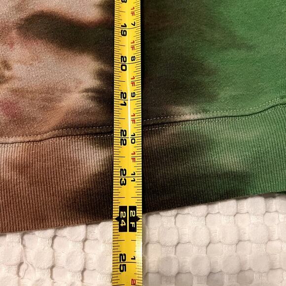 Grateful Dead Crewneck Sweatshirt Size Med. Tie-Dye Green Tan Pink Deadhead Bear - Picture 7 of 8